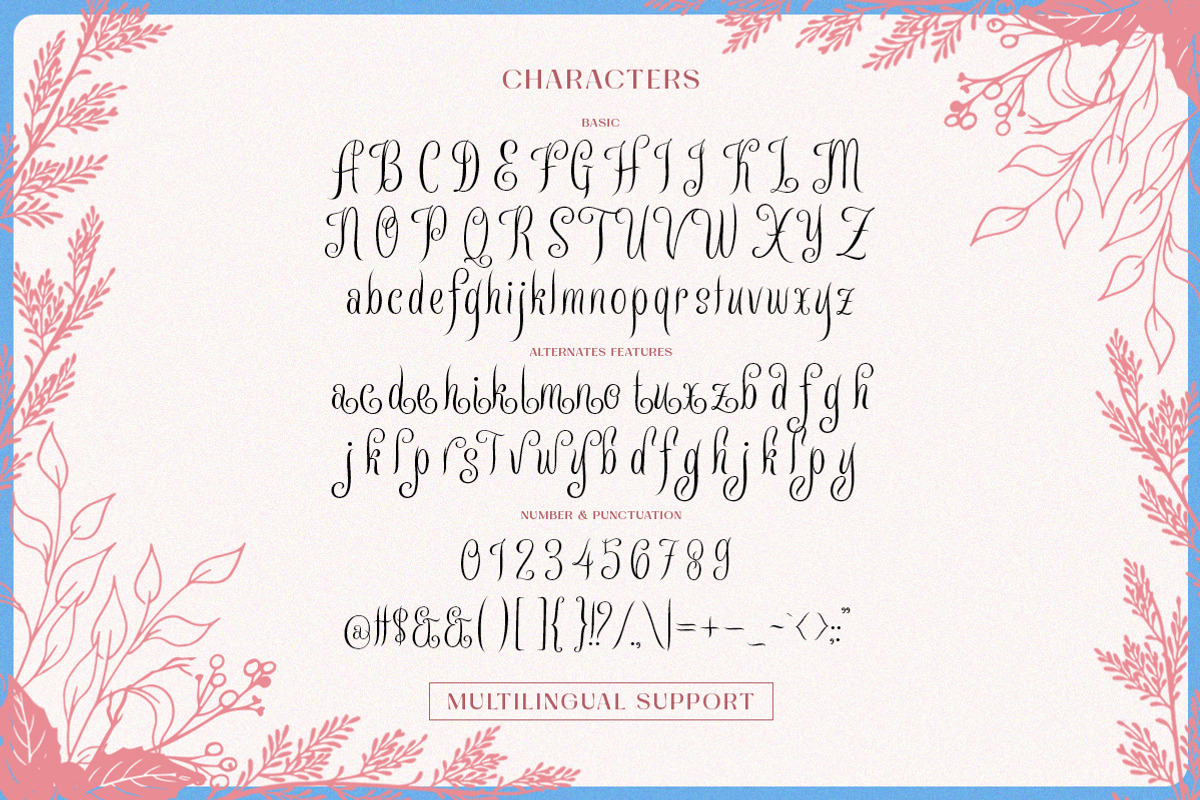 Winter Rosetta - Handwritten Script, a Script Font by Letterhend Studio (Photo 4 of 9)