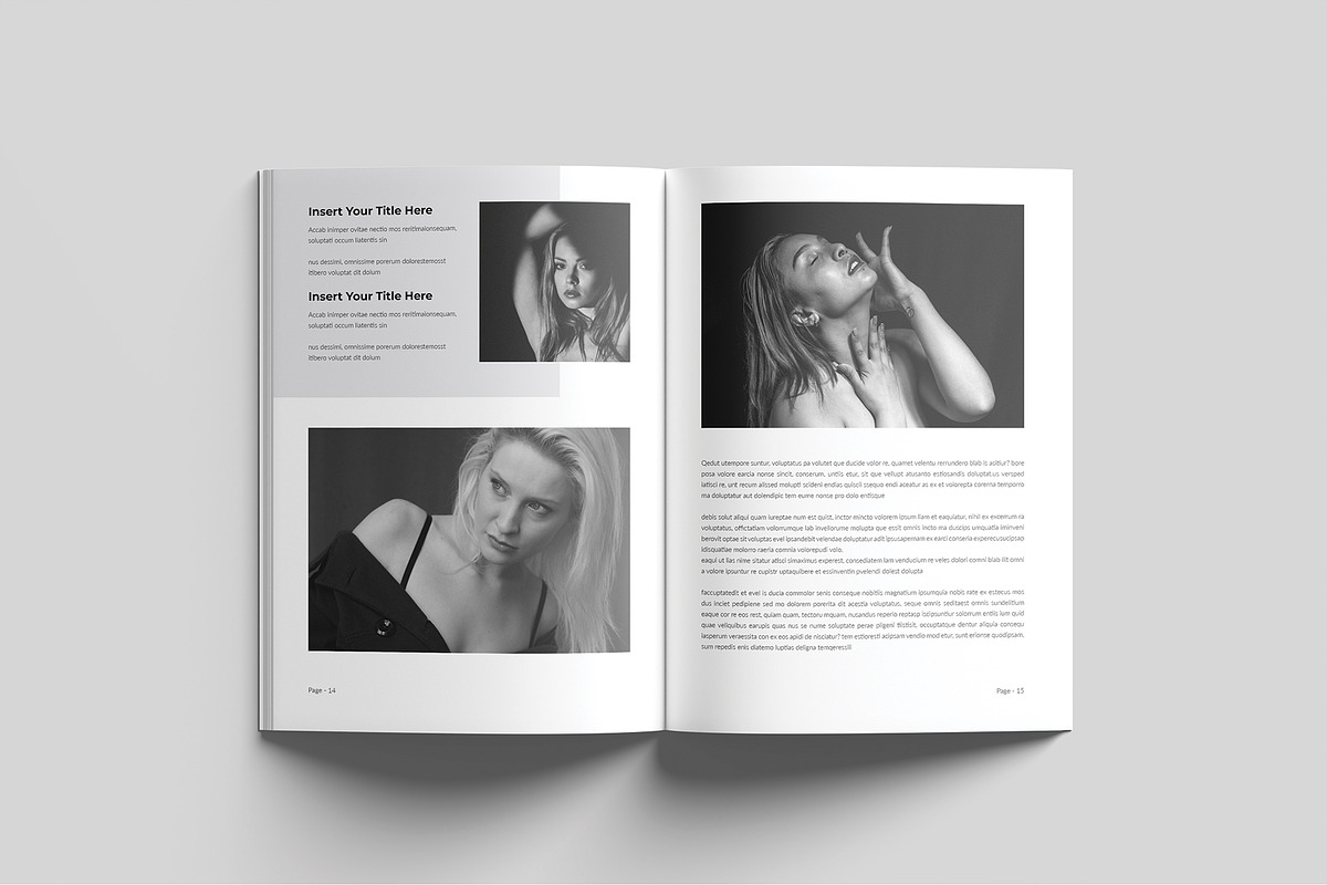 Fashion Magazine Template, a Magazine Template by Cleffon_Graphic_Studio (Photo 7 of 10)