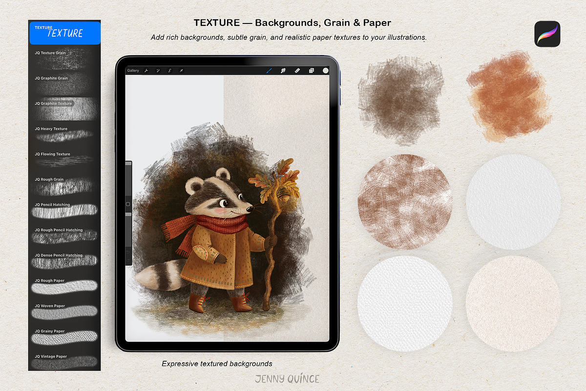 Procreate Brushes - Graphic Studio, a Brush Add-On by Jenny Quince (Photo 5 of 14)