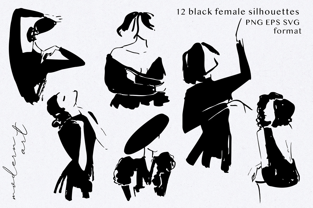 Black women silhouettes, an Object Graphic by Vera●Suleimanova (Photo 2 of 8)