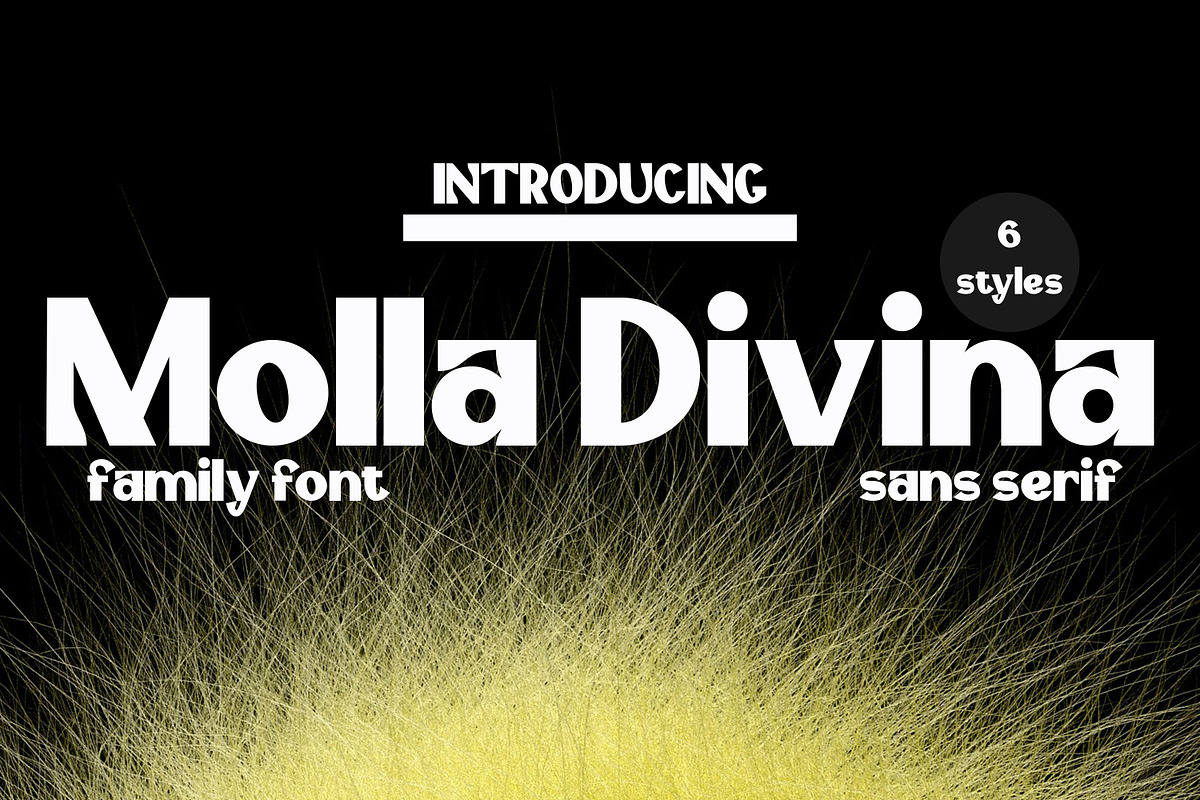 Molla Divina, a Sans Serif Font by Canden Meutuah (Photo 1 of 5)