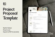 Project Proposal Notion Template, a Marketing Template by TingDesign Studio (Thumbnail 1 of 3)