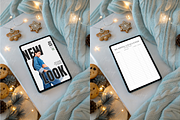 Christmas Tablet Mockup Top View, a Product Mockup by TatiMockup (Thumbnail 3 of 3)