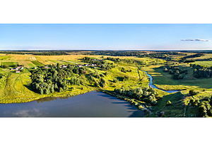 Aerial view of Maloe Gorodkovo, a, a Nature Photo by Leonid Andronov