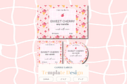 Cute Pink Candle Label Template, a Stationery Template by Little Creative Scribbles (Thumbnail 1 of 6)