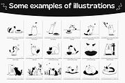 Notion style Cat & Dog Illustrations, an Animal Illustration by DaisyStudio (Thumbnail 5 of 10)