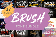 Brush Font Bundle, a Handwritten Font by Yoga Letter (Thumbnail 1 of 9)