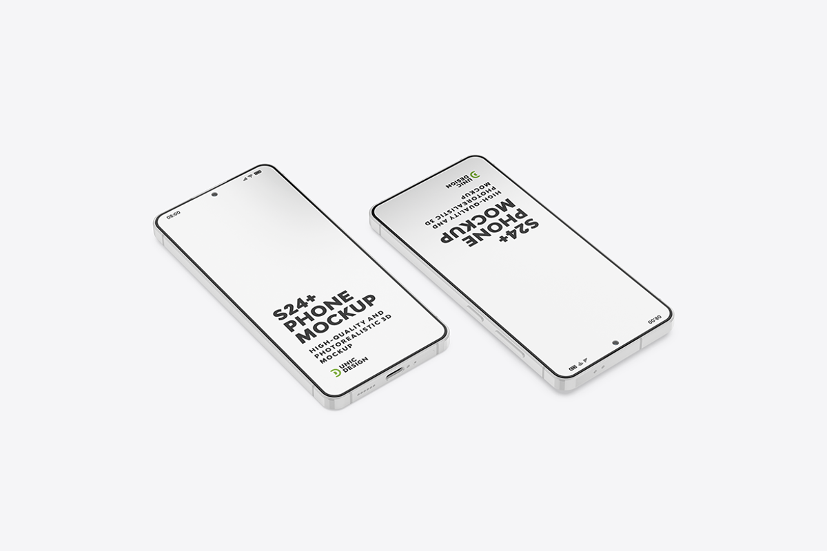 S24+ Phone Mockup, an Android Mockup by UnicDesign (Photo 7 of 10)