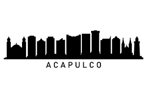Acapulco skyline, an Illustration by Mark1987