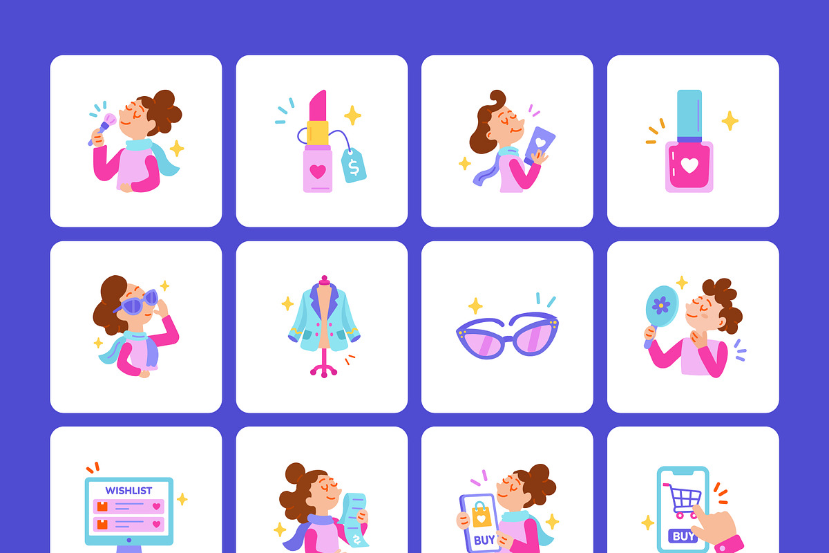 100 Shopping Flat Icons, an Emoji Icon by Prosymbols (Photo 10 of 11)