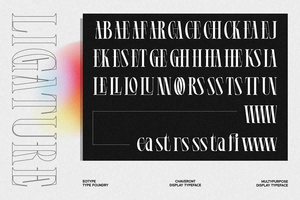 Chaveront, a Serif Font by Eotype Studio (Photo 6 of 14)