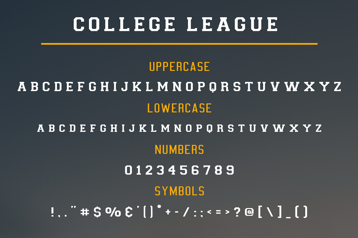 College League Font - Display Font, a Font by GlitzyGrapix (Photo 10 of 10)