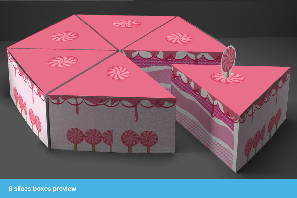 Gift Box Packaging Cake Template, a Templates & Theme by Graphicdome (Photo 4 of 5)