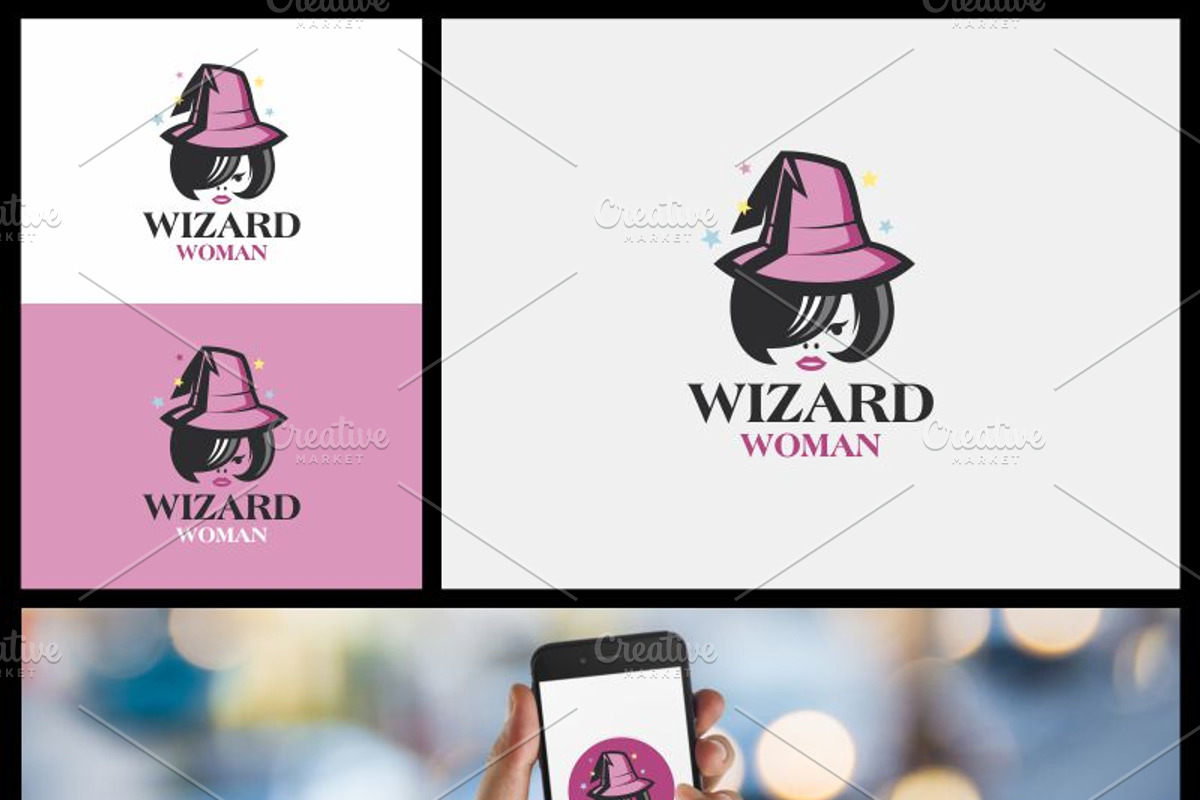 Wizard Woman Logo, a Branding & Logo Template by gabicotza