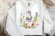 Watercolor Dinosaurs Boho Clipart, an Illustration by DreamCafeArt (Thumbnail 5 of 5)