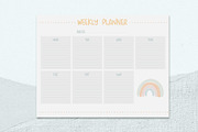 Daily and Weekly Planner Sheets, a Stationery Template by Creative Moxie Studio (Thumbnail 2 of 4)