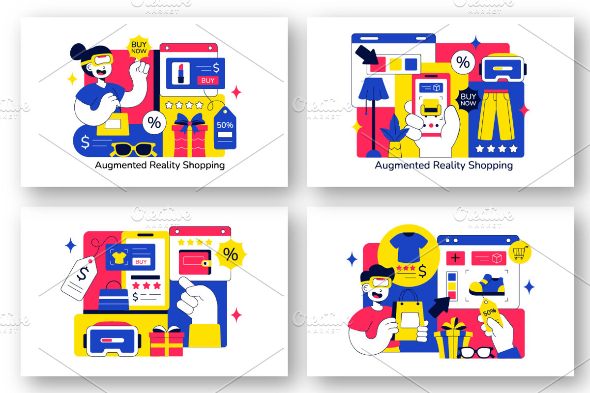 10 Augmented Reality Shopping, a Technology Illustration by denayunebgt (Photo 2 of 4)