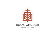 Book Church Logo Template, a Branding & Logo Template by Evloxx Studio (Thumbnail 1 of 3)
