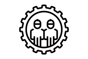 Operates work black icon, an Outline Icon by Creative priyanka