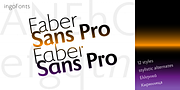 Faber Sans Pro, a Sans Serif Font by ingoFonts (Thumbnail 1 of 9)