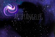 Space Animals Graphics Set, an Animal Illustration by Art by Angele G (Thumbnail 3 of 5)