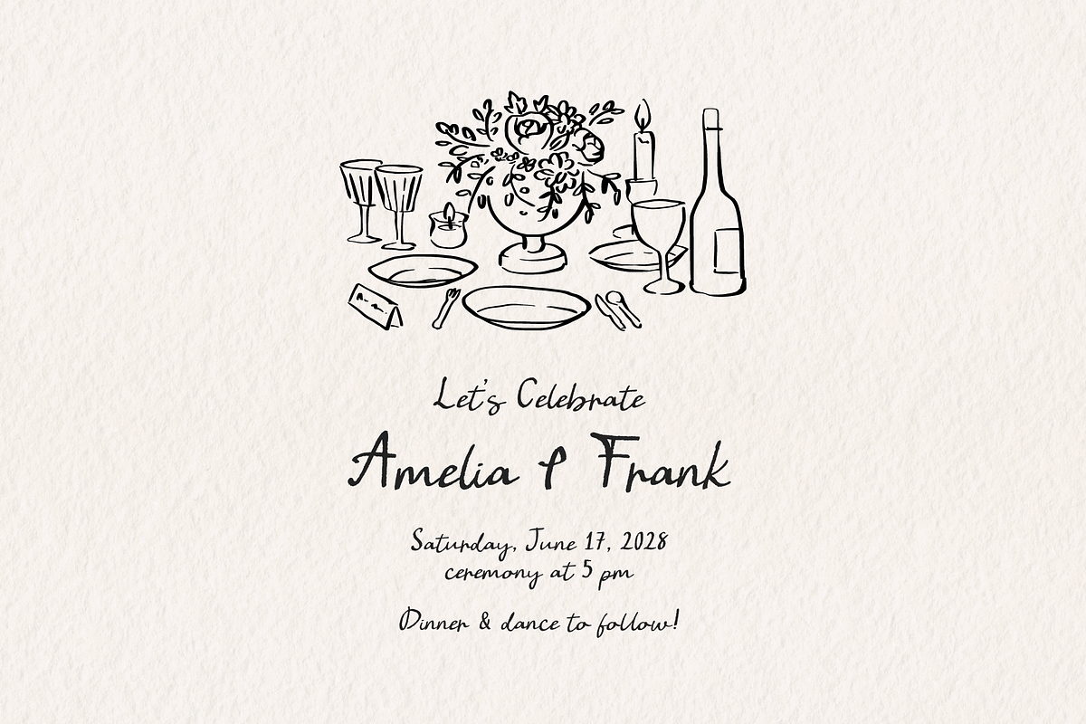 Bon Appetit Darling Pencil Script, a Handwritten Font by Kaya Fonts (Photo 20 of 44)