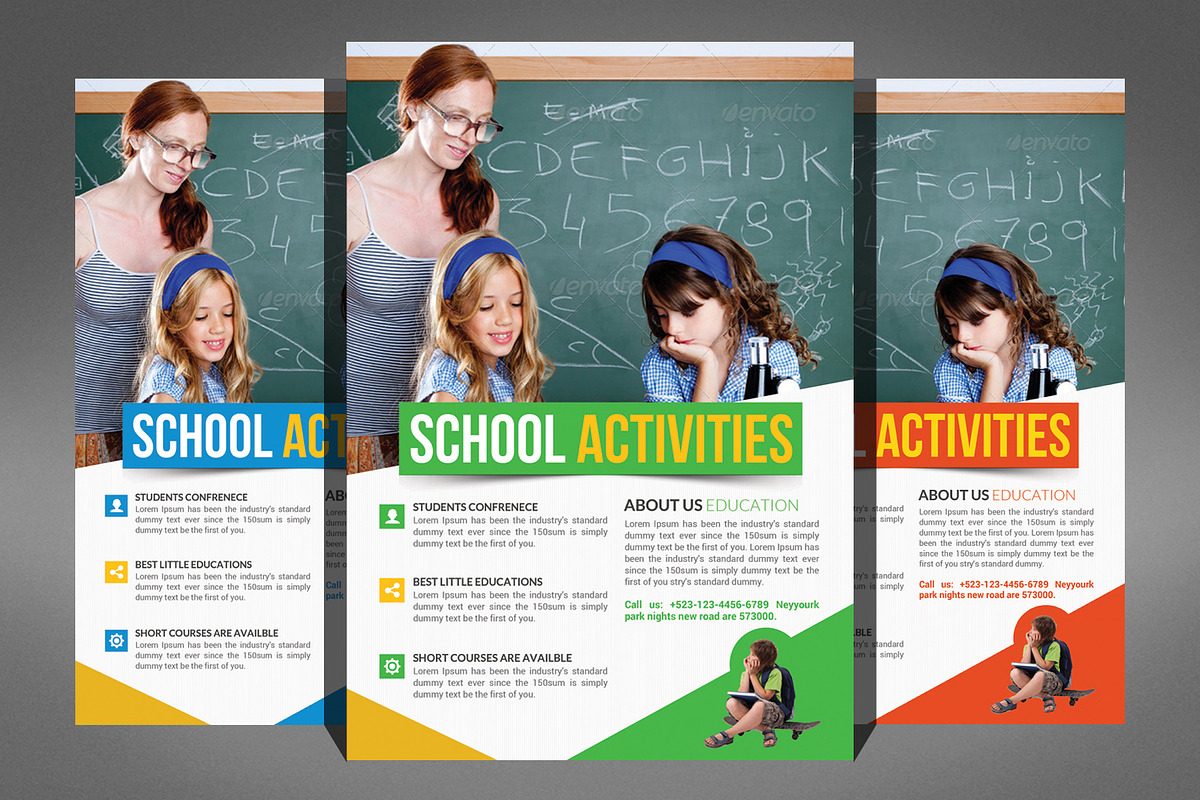 11 Education Flyer Bundle, a Flyer Template by Graphic Templates (Photo 10 of 12)