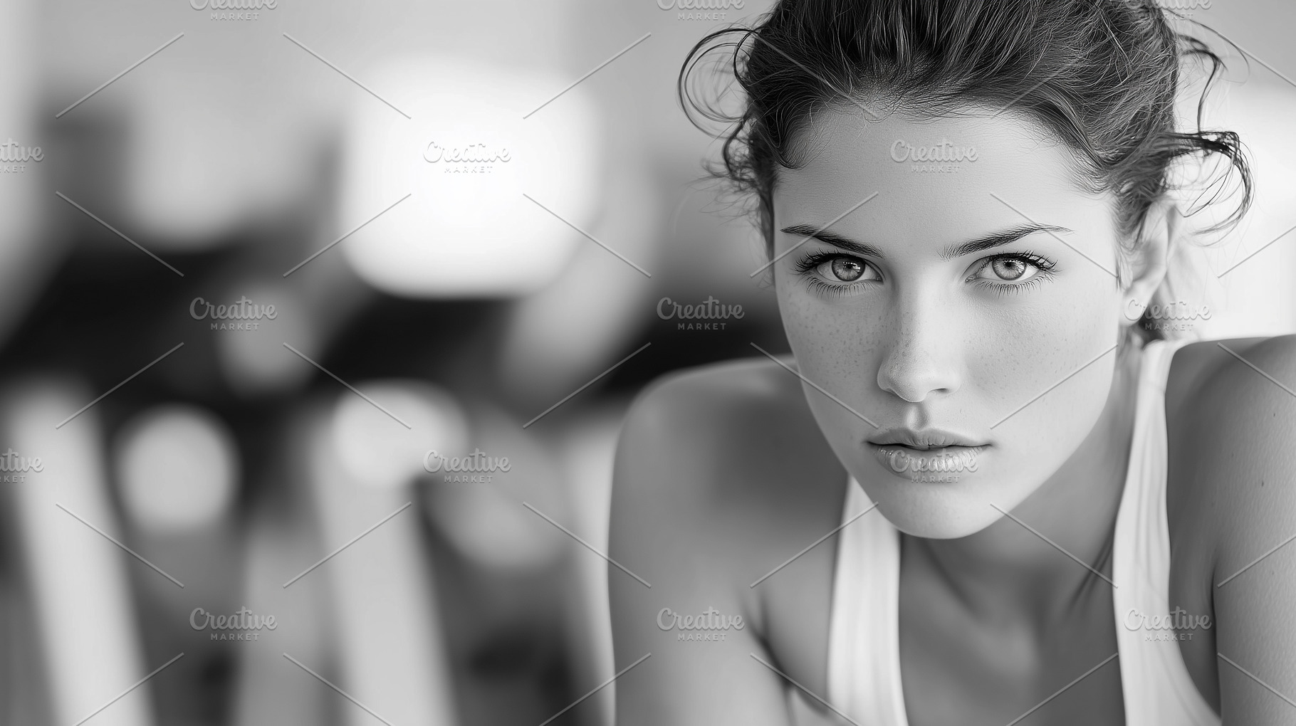 Focused young woman in a tank top, a Sports & Recreation Photo by MistyDay