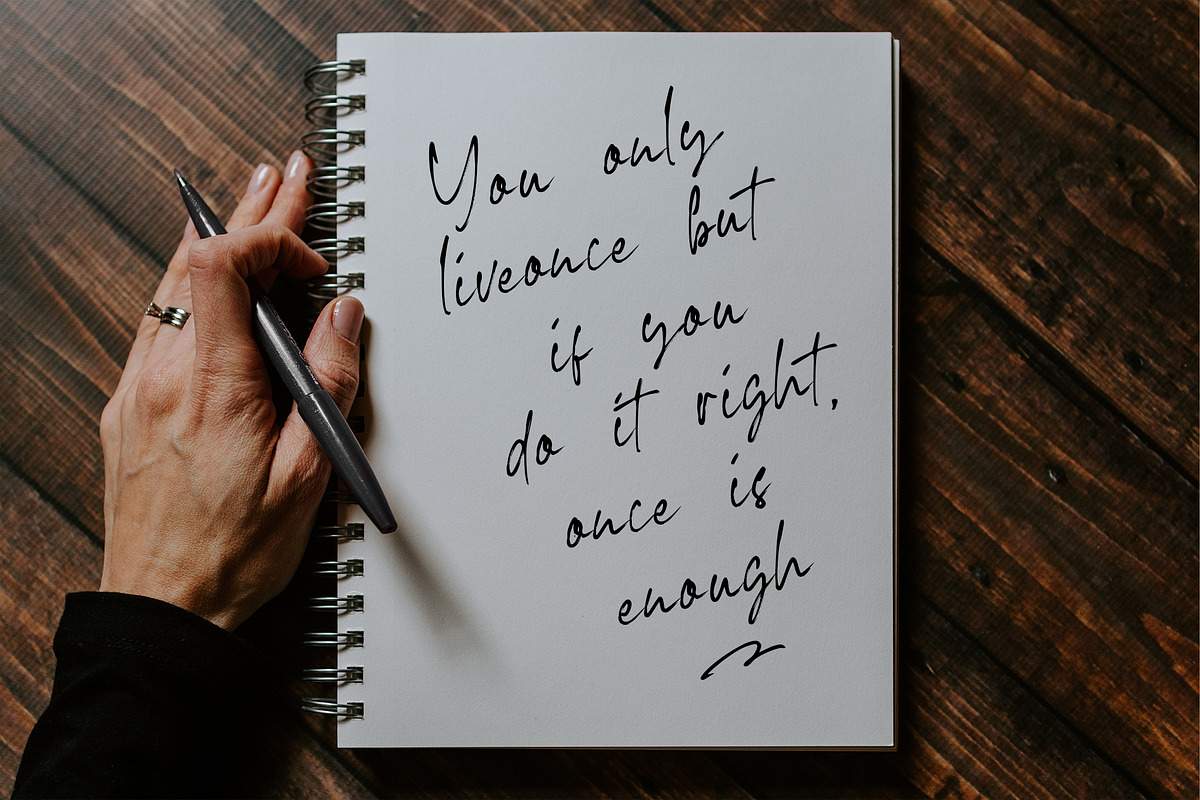 Kedsita Signature Font, a Handwritten Font by Moodtype (Photo 9 of 12)