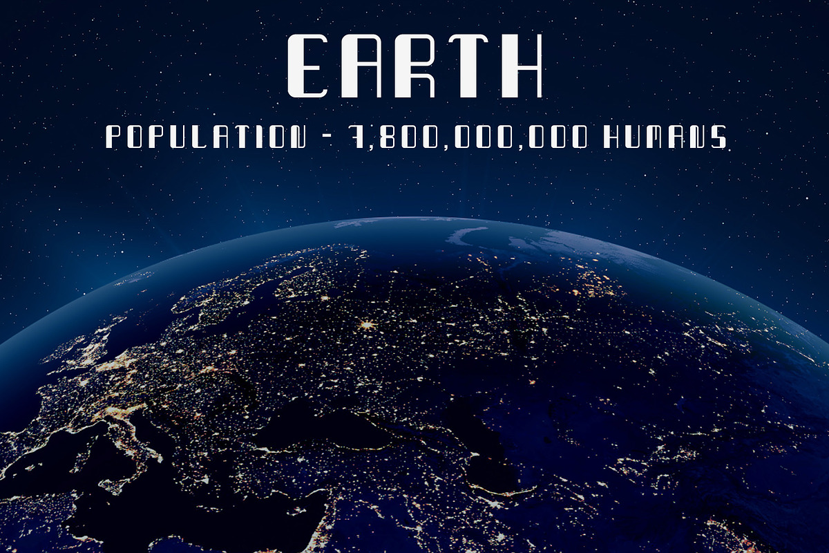 Galaxy - Sci-fi Typeface preview 8