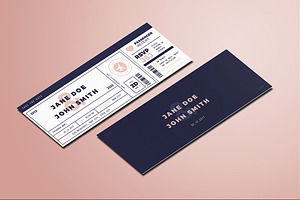 Boarding Pass Wedding Invitation, an Invitation Template by Vynetta