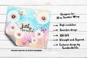 Just Breathe Tumbler PNG, a Pattern Graphic by TumblerArtDS (Thumbnail 3 of 3)