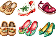 Christmas Slipper Clipart, an Illustration by Designking (Thumbnail 3 of 4)
