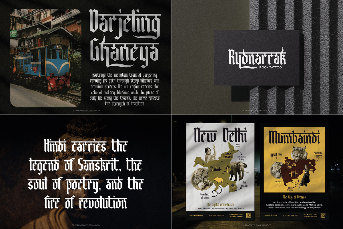 Blackletter Font Bundle, a Blackletter Font by Flawless And Co (Photo 9 of 11)