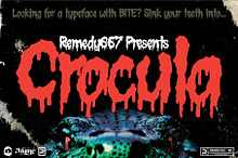 Crocula - Dripping Horror Font
