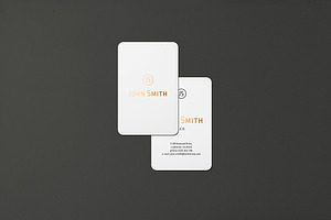 8.5x5.5 Business Card Mockup