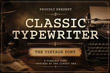 Classic Typewriter Font