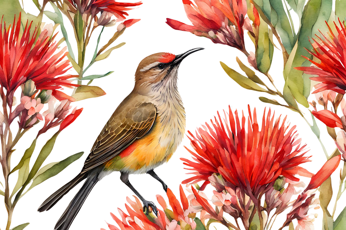 South African Sugarbird, an Animal Illustration by Karliefie (Photo 3 of 8)