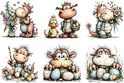 Whimsical Easter Dragon Clipart, an Illustration by Sublimation Artist (Thumbnail 4 of 6)