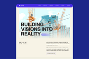 Construction Landing Page Template, an UI Kit Template by BeadyLab (Thumbnail 2 of 6)