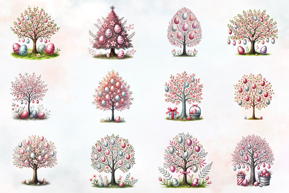 Easter Day Magical Tree Clipart, an Illustration by RobertsArt (Photo 6 of 7)