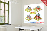 City Map Tiles Farm Elements, an Illustration by Aurielaki Stock Images (Thumbnail 3 of 4)