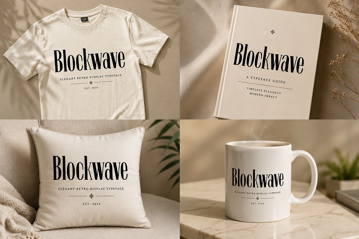 Blockwave, a Serif Font by Wow Magic (Photo 8 of 8)