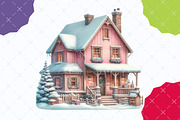 Christmas Village Watercolor Bundle, an Illustration by designcity5 (Thumbnail 4 of 5)