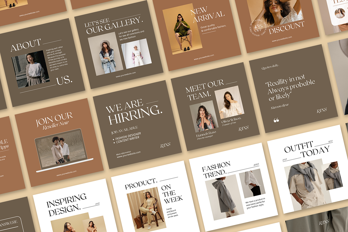 RINS | Social Media Kit Canva, a Social Media Template by ONESADYA (Photo 2 of 9)