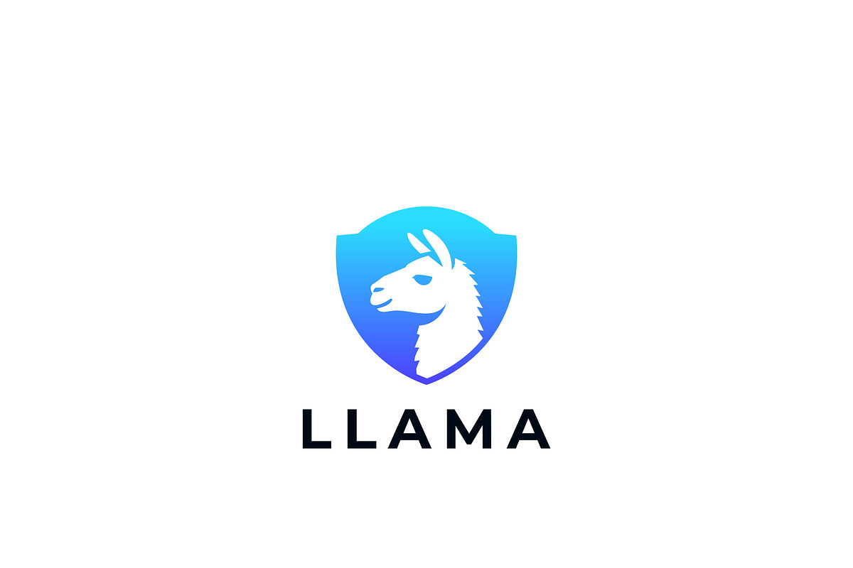 Modern Llama Logo with Shield, a Branding & Logo Template by HueNestify (Photo 1 of 3)