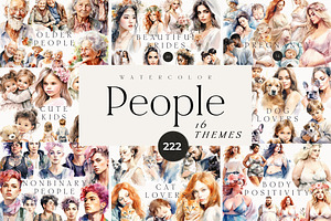 PEOPLE Diverse Watercolor Pack