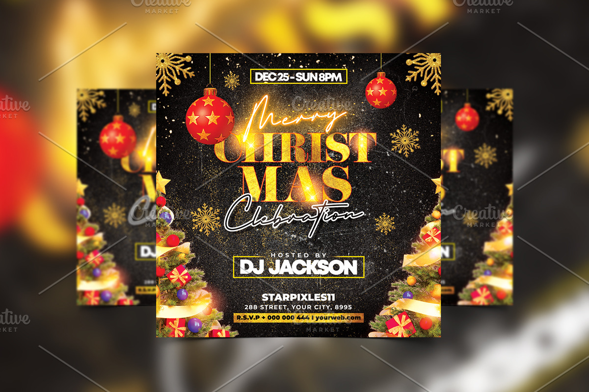 06 Christmas Flyer Bundle, a Flyer Template by StarPixles11 (Photo 6 of 8)