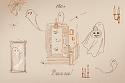 Halloween collection softy & vintage, an Object Graphic by DigARTbyHavroshka (Thumbnail 3 of 11)