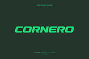 Cornero - Modern Sport Typeface, a Sans Serif Font by Letterna (Thumbnail 1 of 4)